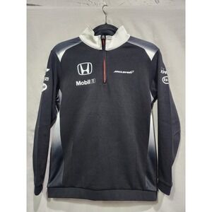 McLaren Honda Mobil 1 Formula 1 F1 Racing Team Pullover 1/4 Zip Dri Fit YXL